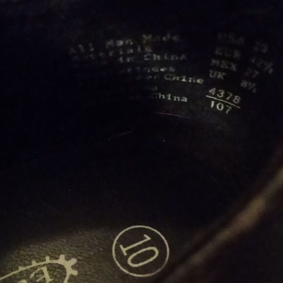 Vintage 90's Y2K Black Lower East Side Chunky Platform Lace Up Loafers NWT 10 - Picture 9 of 9